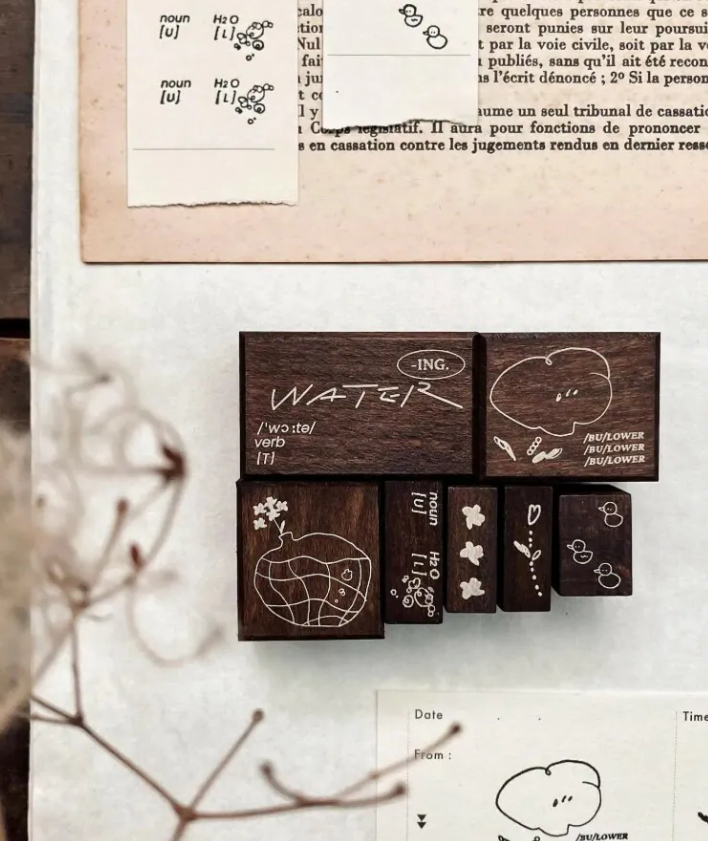 Some Sort of Fern - Stamp - Bubble Flowers Rubber Stamp