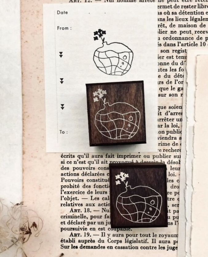 Some Sort of Fern - Stamp - Bubble Flowers Rubber Stamp
