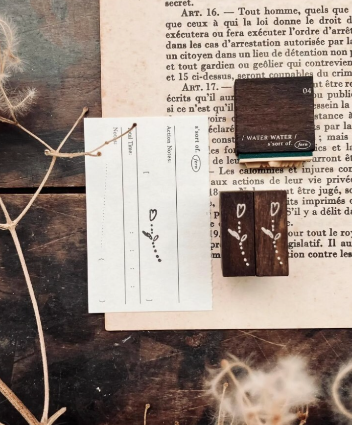 Some Sort of Fern - Stamp - Bubble Flowers Rubber Stamp