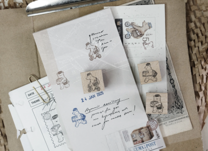 Black Milk Project - Stamp - Mini Kuma Post - Delivery Rubber Stamp