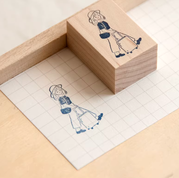 Blank book - Stamp -  Phase 2 Litte Girl Series