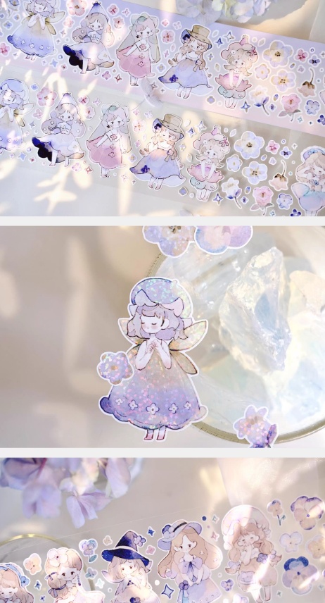 Freckles Tea - Tape - Die Cut - Fairy Sticker