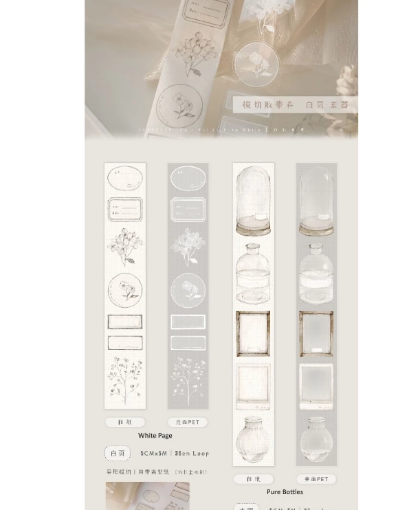 Freckles Tea - Tape - Die Cut - Bottles
