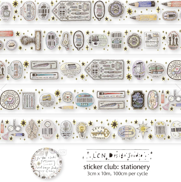 Lin Chia Ning - Tape - 2025 Spring new release - PET - Sticker club - Stationery