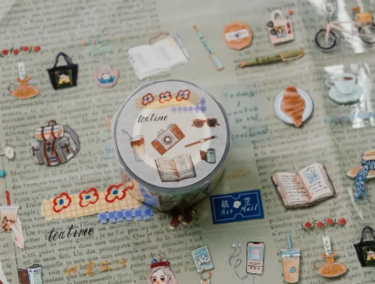 La Dolce Vita - Tape - 365 days of daily cutting PET - Tea time (Kiss Cut)