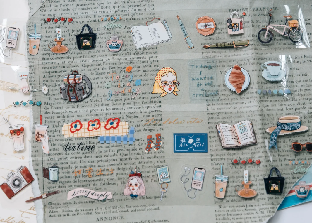 La Dolce Vita - Tape - 365 days of daily cutting PET - Tea time (Kiss Cut)