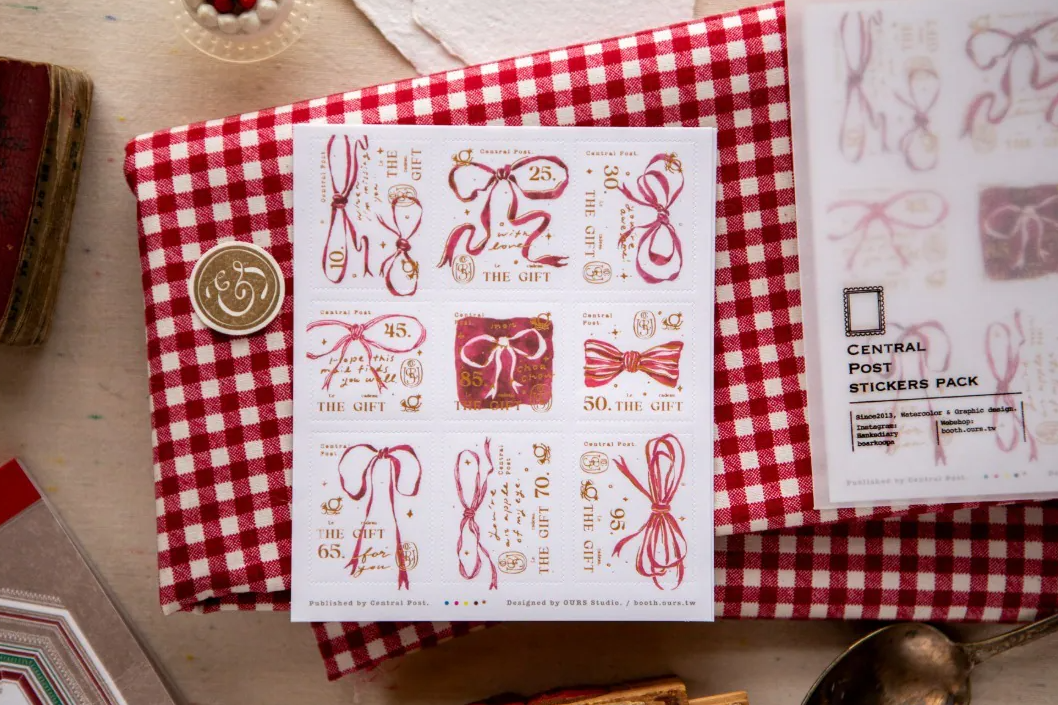 Ours - Sticker - Ribbon Bow Stamp