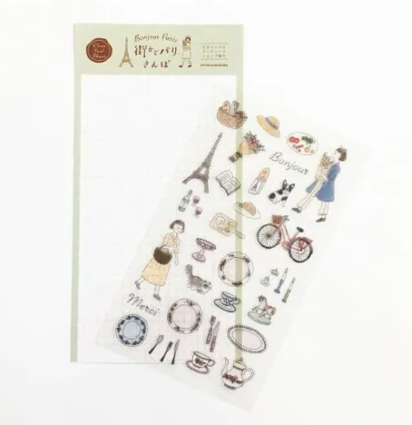 Furukawashiko - Sticker - Paris (Picnic and Antique Street)