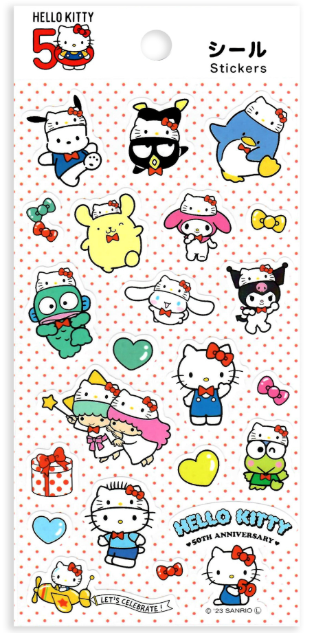 Sanrio - Sticker - Hello Kitty 50th Anniversary