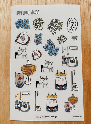 Kim Catdoo - Sticker - Enjoy Life