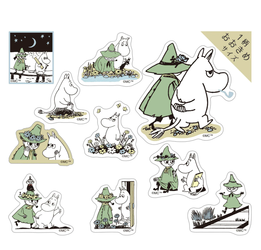 World Craft - Sticker - Moomin and Snufkin