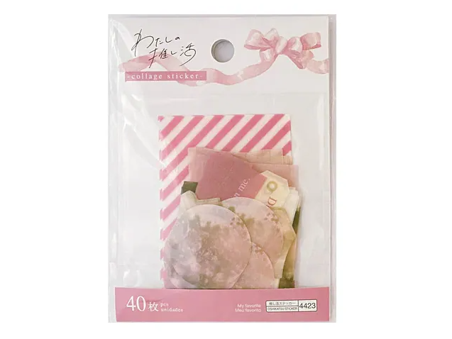 Daiso - Sticker - My Oshikatsu - Pink