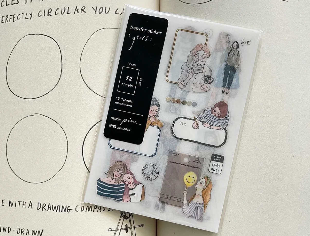 Pion - Sticker - Girl Set Transfer Sticker