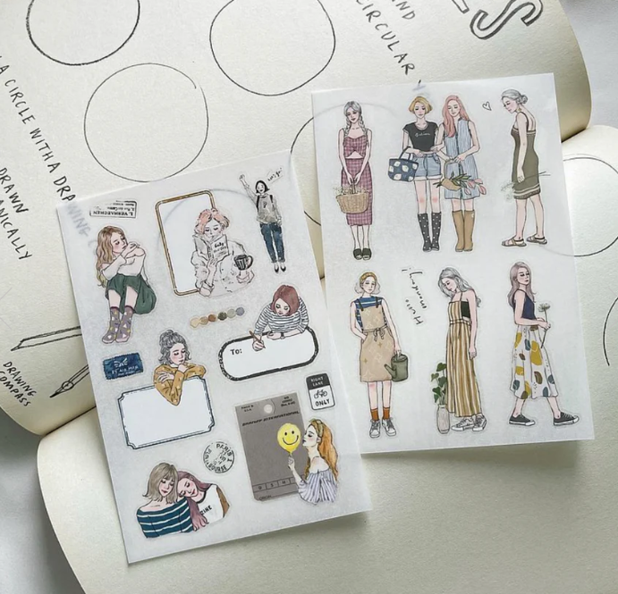 Pion - Sticker - Girl Set Transfer Sticker