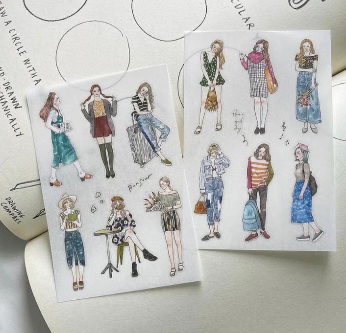 Pion - Sticker - Girl Set Transfer Sticker