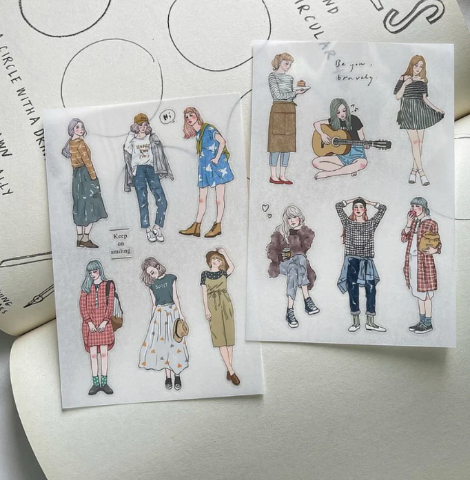 Pion - Sticker - Girl Set Transfer Sticker
