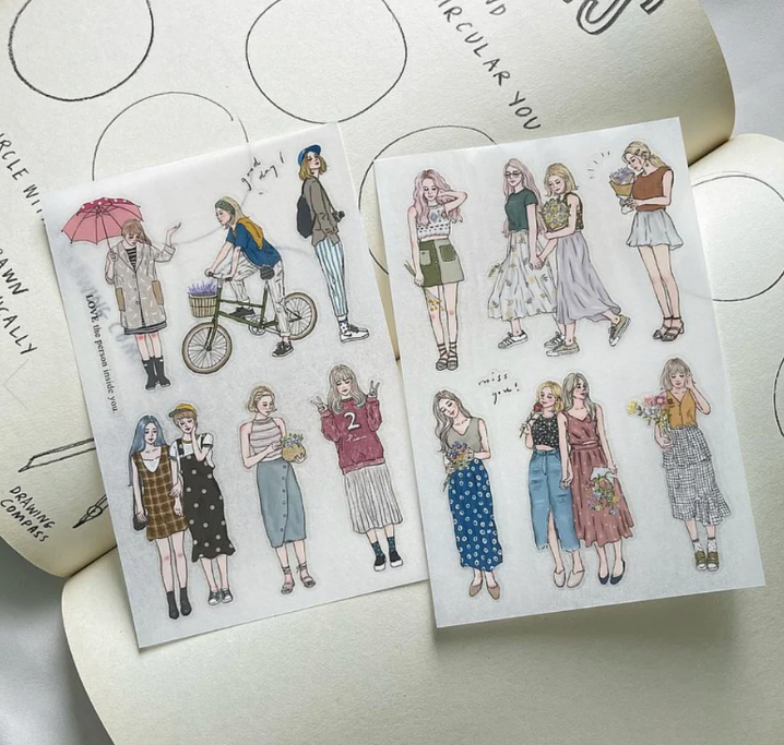 Pion - Sticker - Girl Set Transfer Sticker