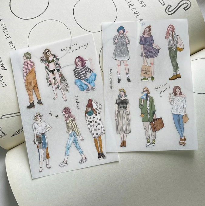 Pion - Sticker - Girl Set Transfer Sticker