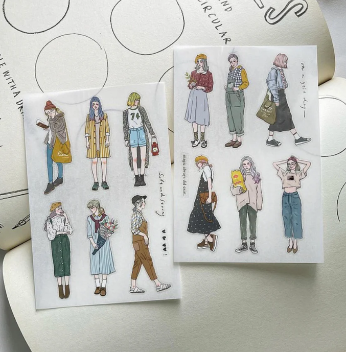 Pion - Sticker - Girl Set Transfer Sticker