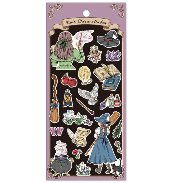 Mindwave Sticker Sheet - Nuit cherie - witch's treasure chest