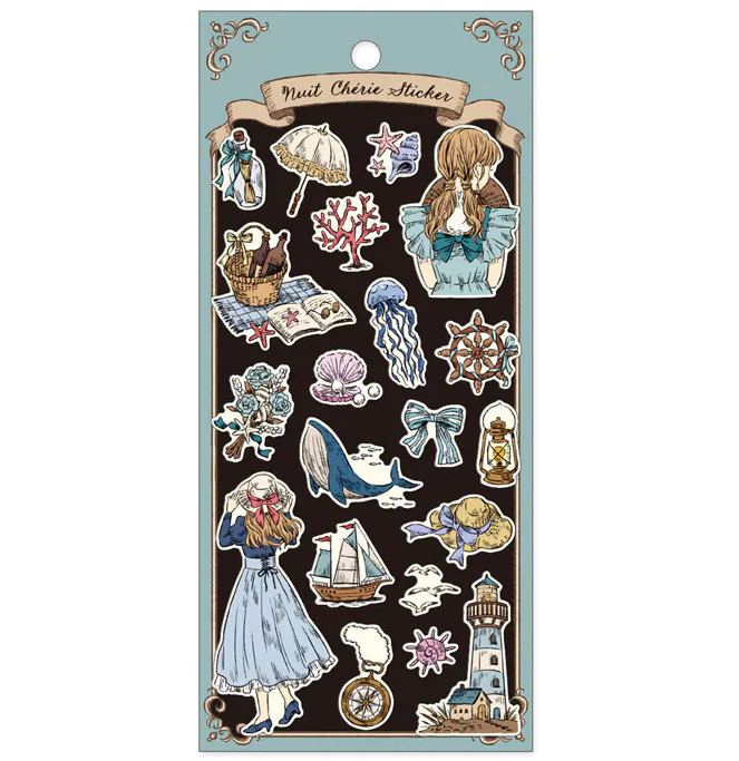 Mindwave Sticker Sheet - Nuit cherie -  memories of a sea breeze