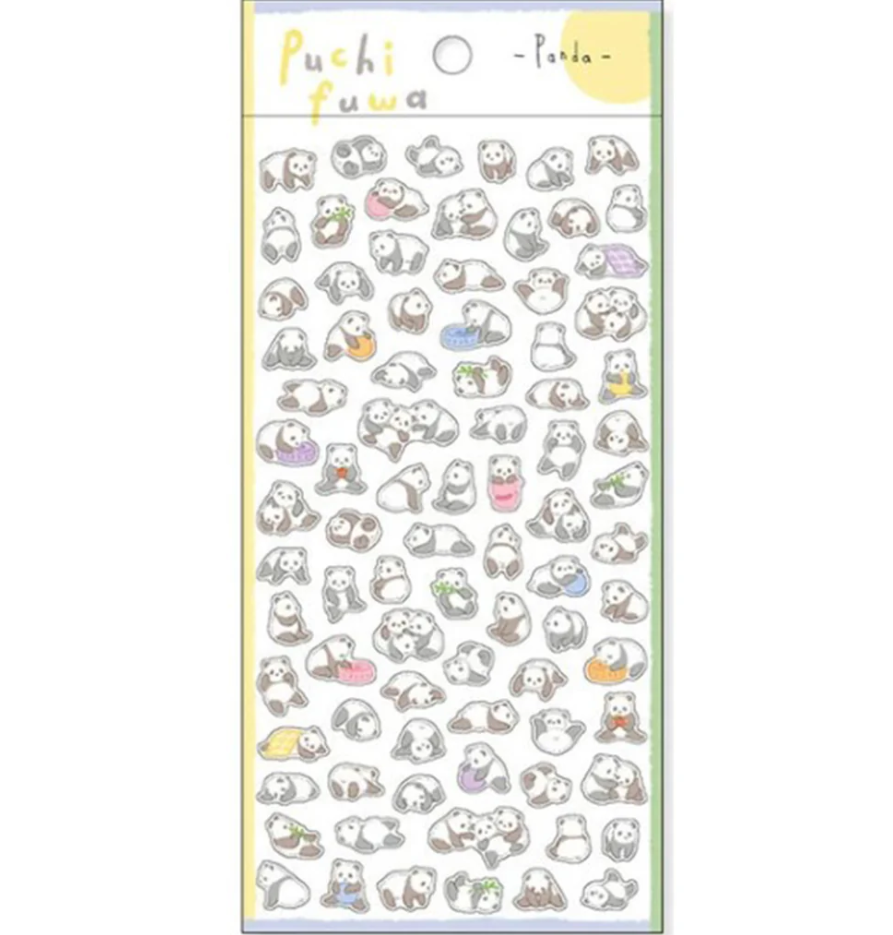 Mindwave Sticker Sheet - Puchi Fuwa - Panda