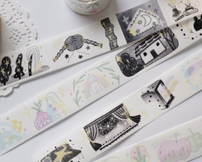 Muzishan  - Tape -  black and white to colorful small world