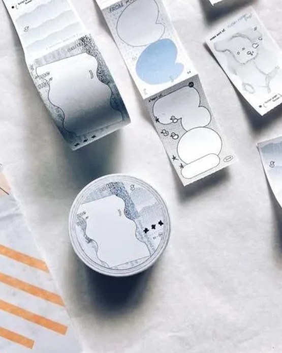 Some Sort of Fern - Flowing Thoughts Message Sticker Roll