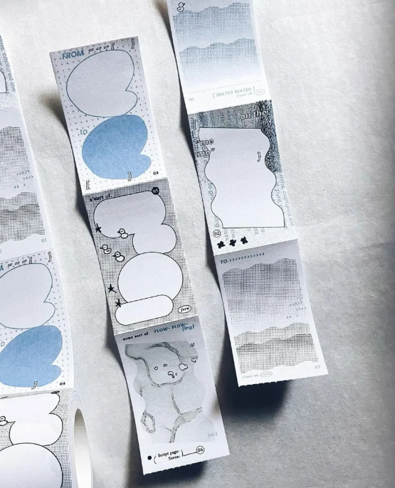 Some Sort of Fern - Flowing Thoughts Message Sticker Roll