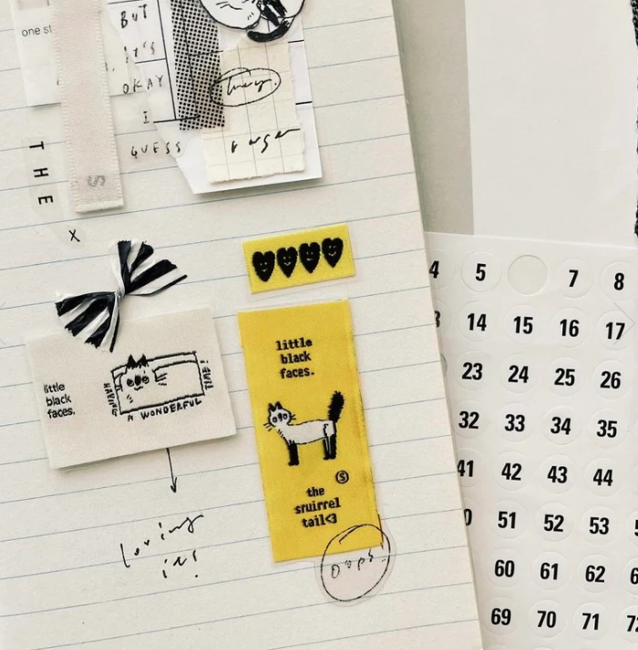 Some Sort of Fern - Fabric label glossy PET tape