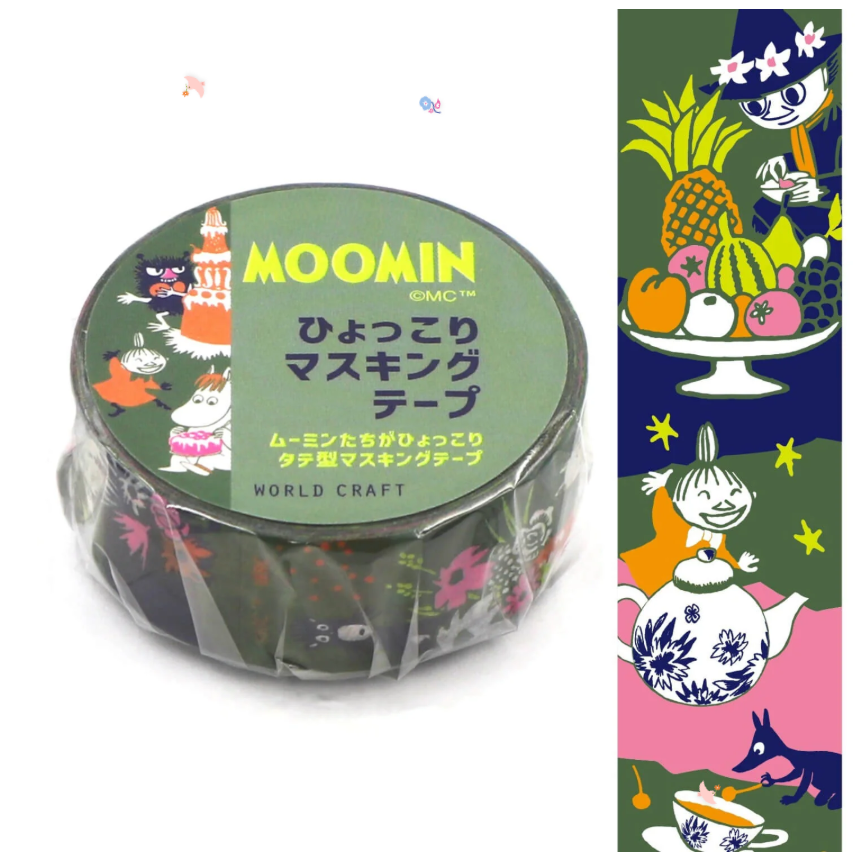 World Craft - Tape - Moomin - Green Cake