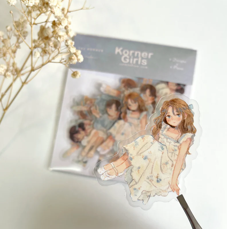 Carriedraw Illustration - Sticker - Korner Girls Sticker 24pcs
