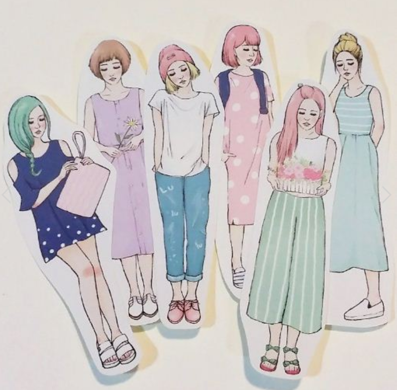 Starlululu - Happy Girl Stickers