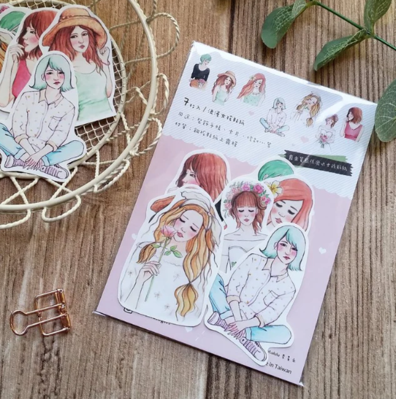 Starlululu - Romantic Girl Stickers