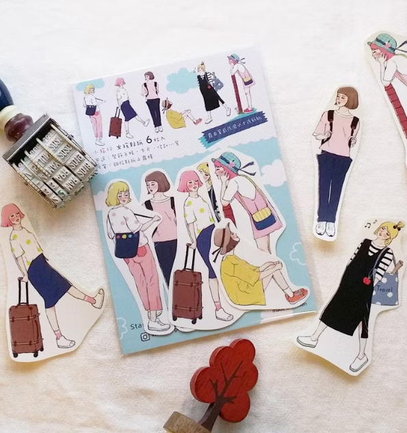 Starlululu - Little Travel Girl Stickers