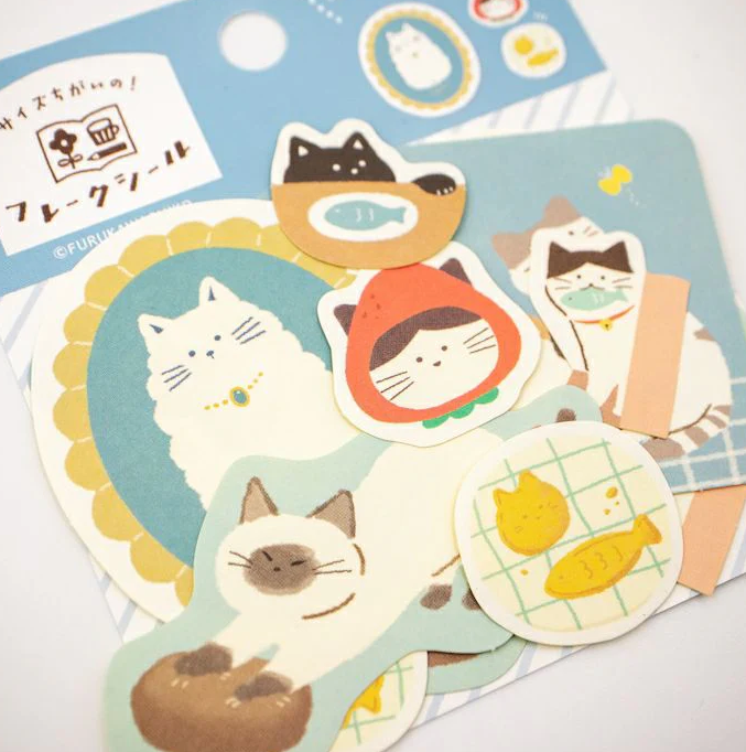 Furukawashiko - Sticker - Cat Flakes