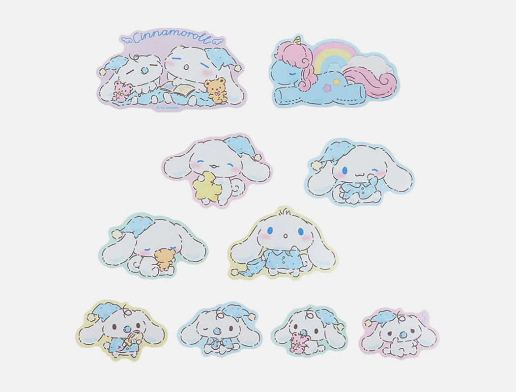 Sanrio - Sticker - Cinnamoroll Nemu Nemu Time Design Series	