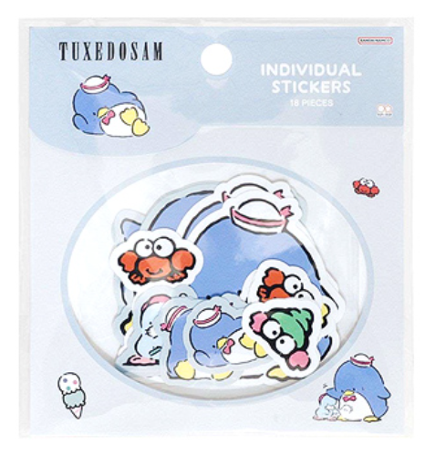Sanrio - Sticker - Tuxedo Sam Retro Flakes