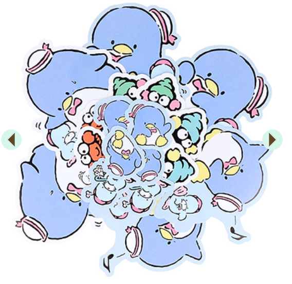 Sanrio - Sticker - Tuxedo Sam Retro Flakes