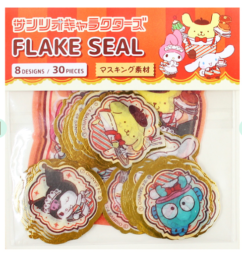 Sanrio - Sticker - Retro Cafe Flakes