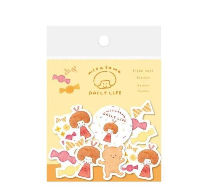 Furukawashiko x Mizutama- Sticker - Fun Drawing Flakes Series