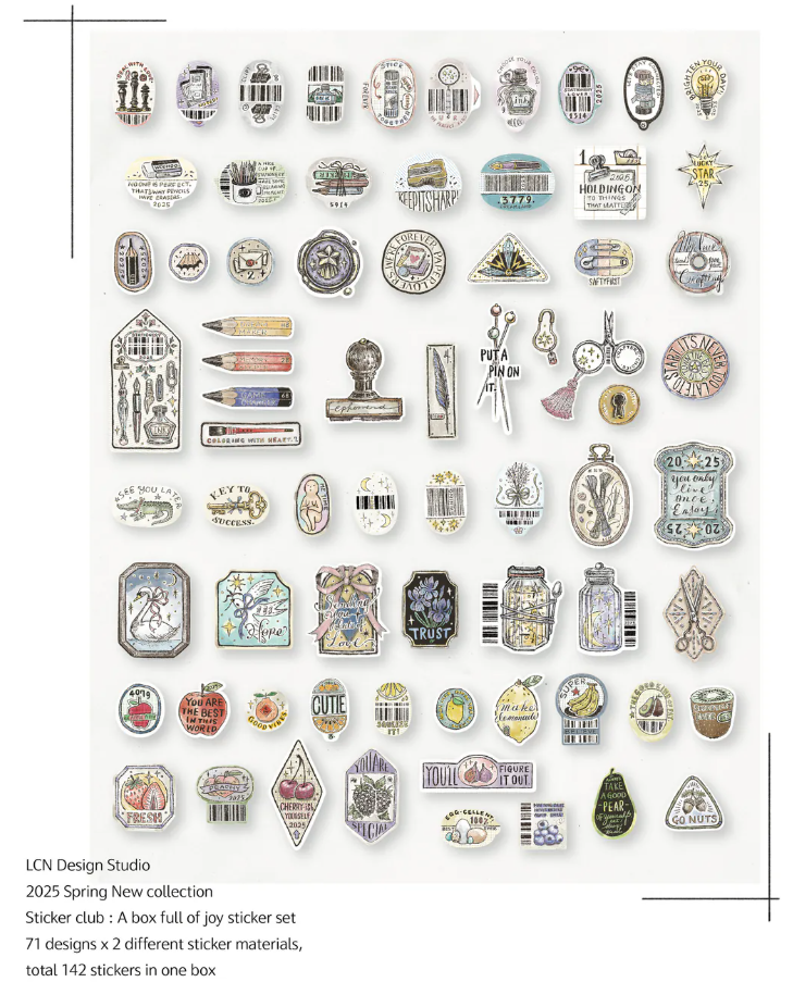 Lin Chia Ning - Sticker - A Box Full Of Joy