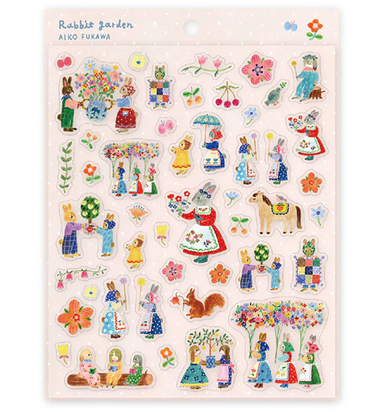 Cozyca - Sticker - Rabbit garden