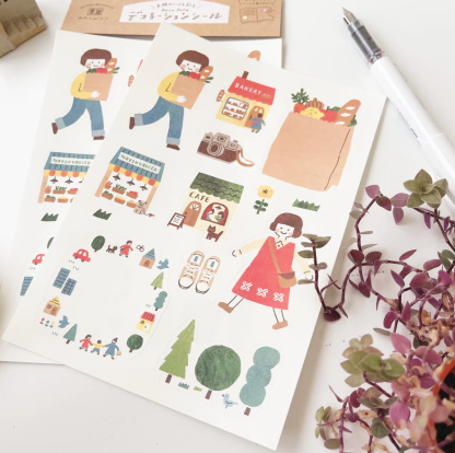 Furukawashiko Sticker Sheet - Outing
