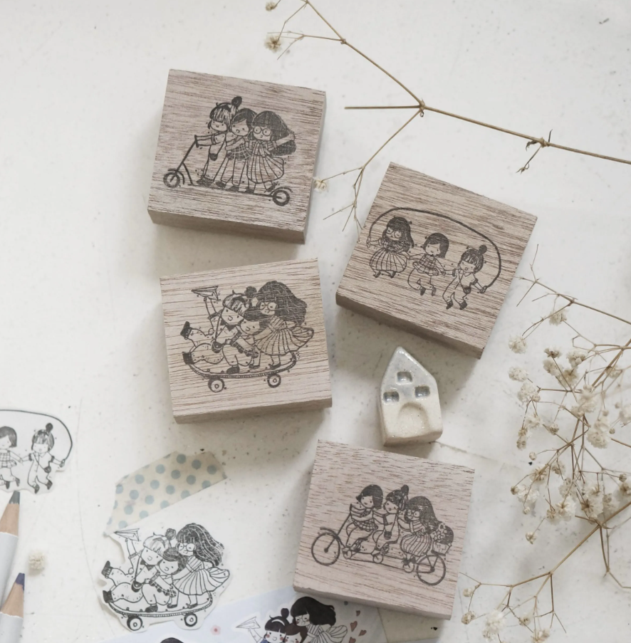 Blackmilk Project x Ms Bulat BFF (3 sekawan) Stamp