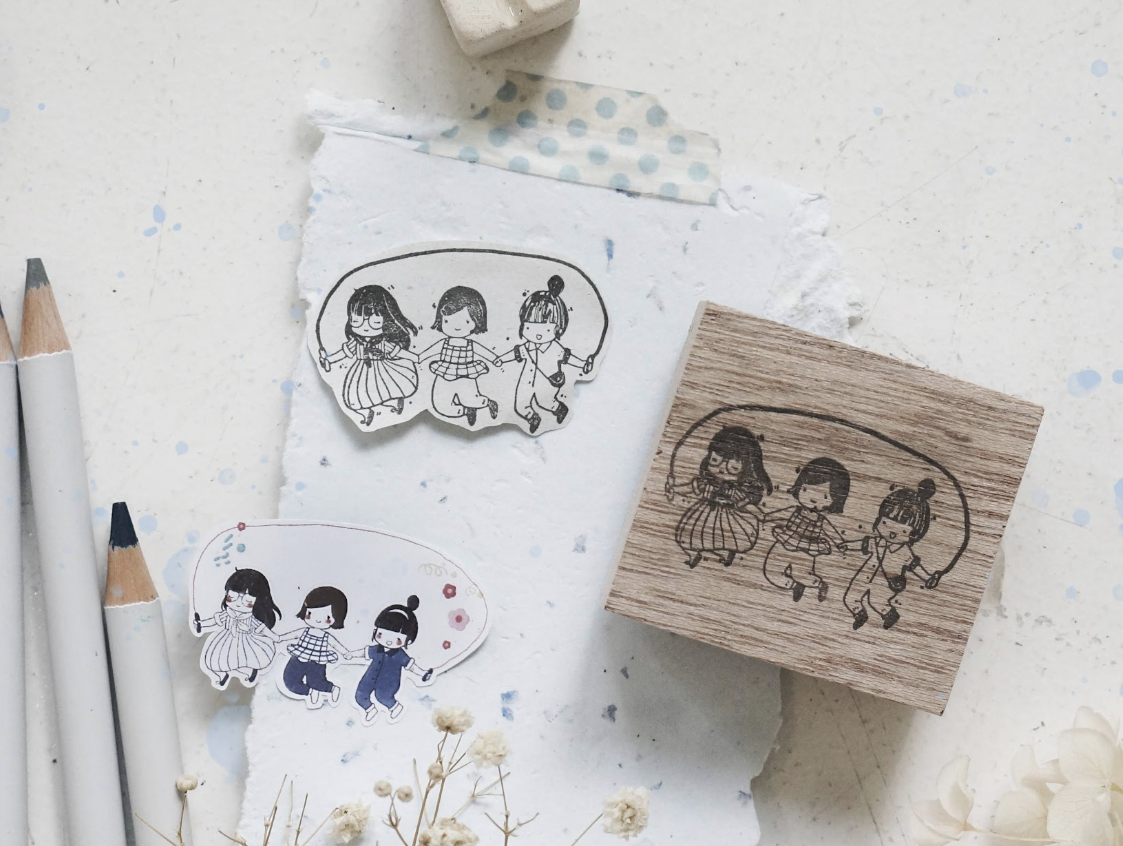 Blackmilk Project x Ms Bulat BFF (3 sekawan) Stamp