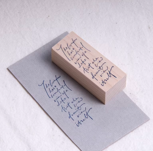 Blank book - Stamp -  English phrases - view