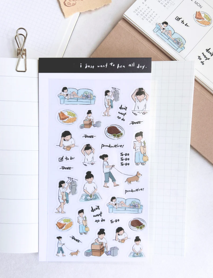 Paper goods by Dorie -  Miss Ng Yuk Sticker Sheet Vol.3 Productive Day Sticker Sheet 