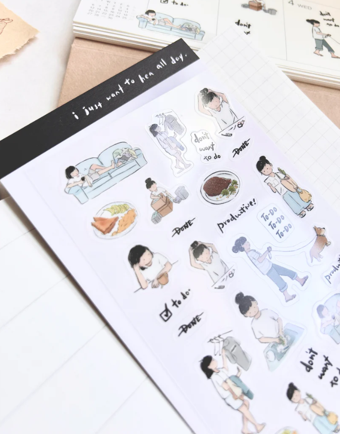 Paper goods by Dorie -  Miss Ng Yuk Sticker Sheet Vol.3 Productive Day Sticker Sheet 