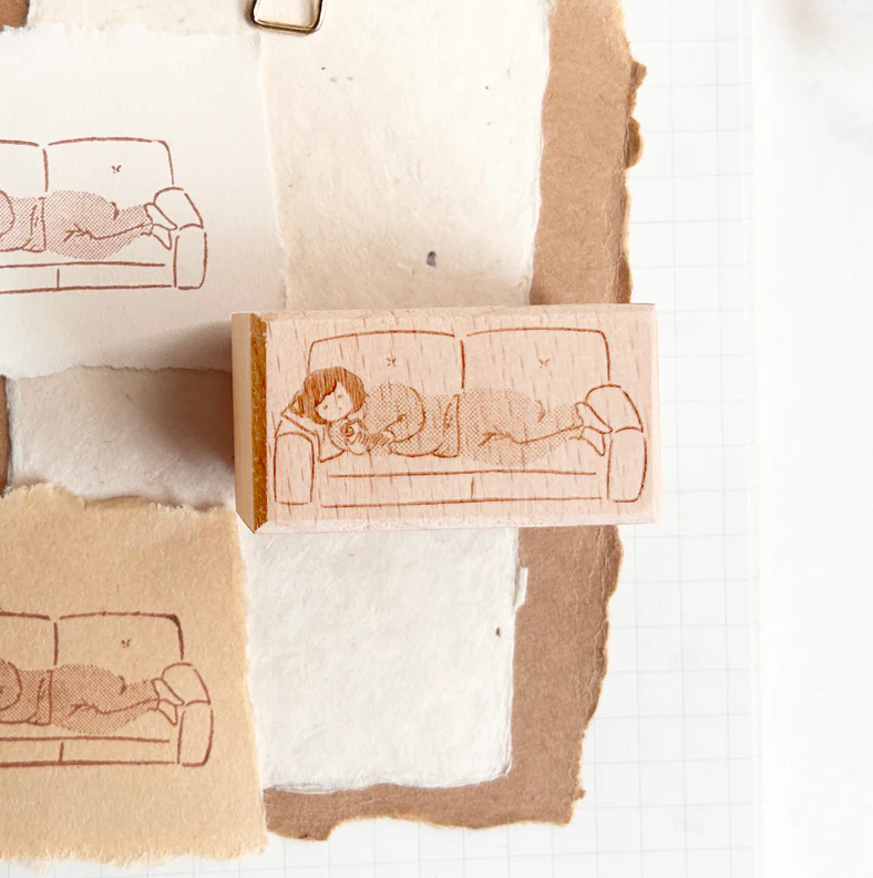 Paper goods by Dorie - Stamp - Miss Ng Yuk Rot in Sofa Stamp
